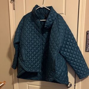 Athleta Teal Blue Quilted Jacket